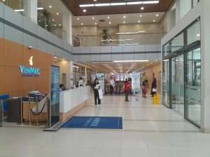 The interior of Vinmec International Hospital